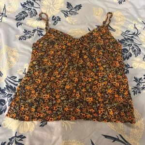 Autumn Floral Flowy Tank